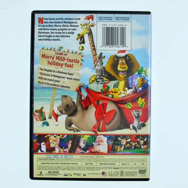 Lot of 4 Madagascar DVD 1, 2, Christmas, Penguins - Ben Stiller, Chris Rock