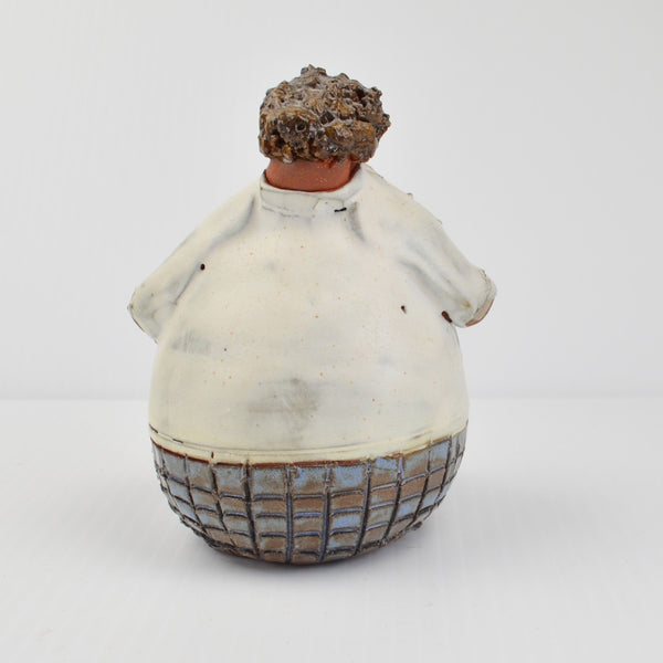 Sara Meadows Balloon People Studio Art Pottery Clay Optometrist Figurine Signed