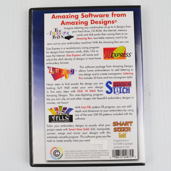 Amazing Designs Machine Embroidery CD - Promo4 - Butterfly, Strawberries, Flag
