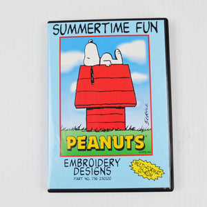 Peanuts Summertime Fun Machine Embroidery Designs CD - Snoopy, Charlie Brown