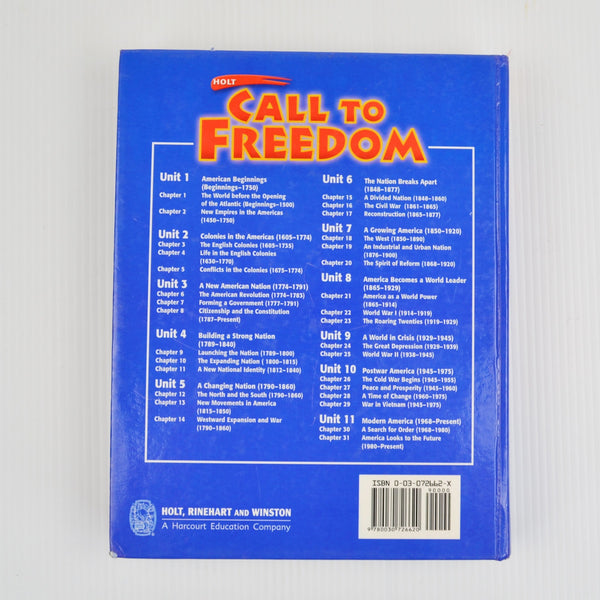 Holt Call To Freedom by Sterling Stuckey, Linda Salvucci - Student Textbook
