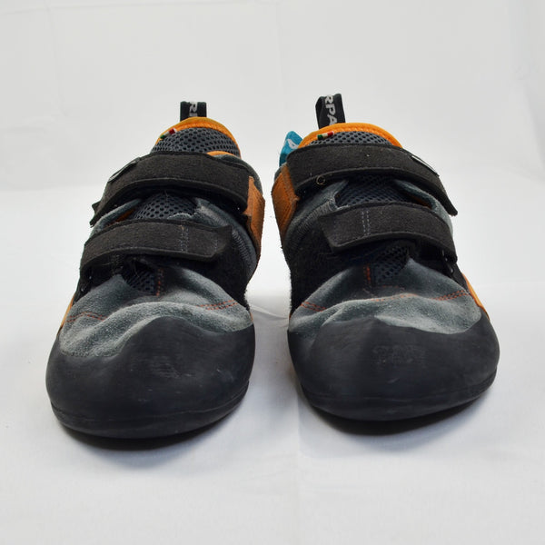 Scarpa Force V Climbing Shoes Mens Size EU 46 US 12 Mangrove Papaya Gray Black