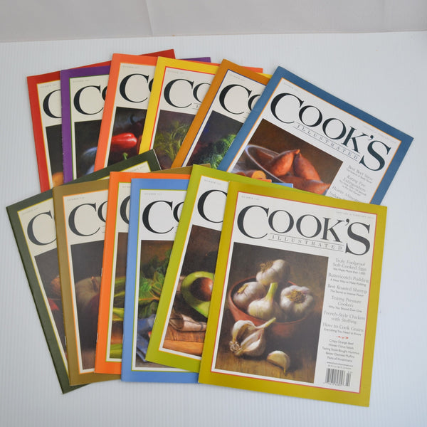 Lot Of 12 Cooks Illustrated Magazines 2010, 2013 Complete - Excellent Condition
