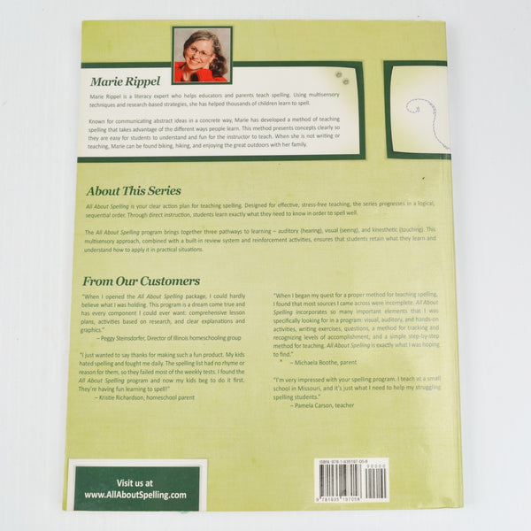All About Spelling Level 2 Teacher Manual by Marie Rippel - Homeschool