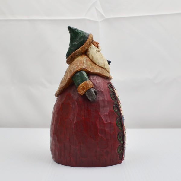 Jim Shore Heartwood Creek Santa With Bag Quilted 2002 Vintage 8.5” - In Box