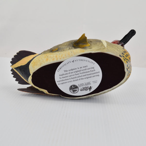 Sam Nottleman Preen Green Wing Teal Duck Decoy - Loon Lake by Wild Wings - 5090