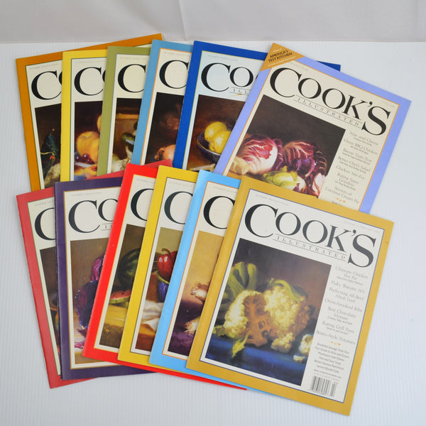 Lot Of 12 Cook's Illustrated Magazines 2004, 2006, 2007 - Excellent Condition