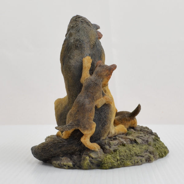 Hamilton Wolves of the Wilderness Collection Figurine Wolf Pups Time For Play