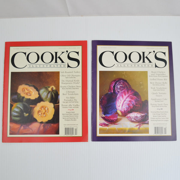 Lot Of 12 Cook's Illustrated Magazines 2004, 2006, 2007 - Excellent Condition