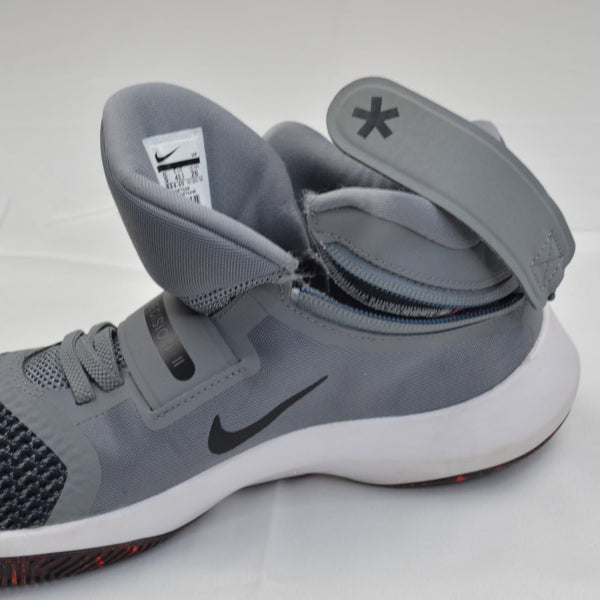 Nike Air Precision II Flyease Womens 9 Basketball Shoes Mid Top Gray Sneakers
