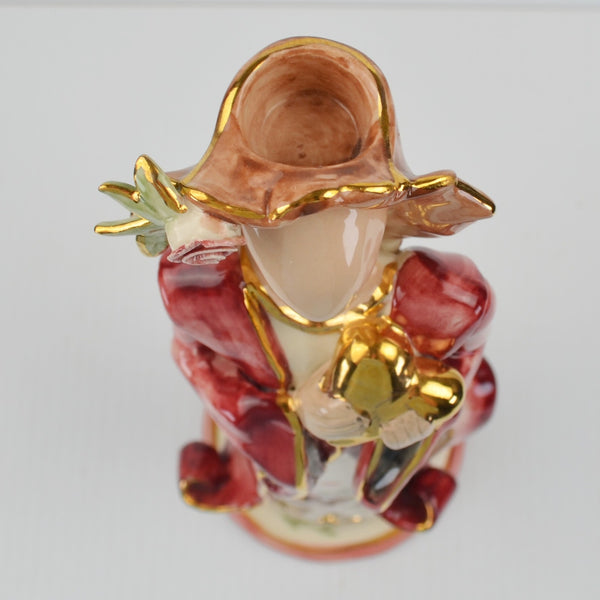 Blue Sky Clayworks - Signed by Heather Goldminc - Lady Taper Candlestick 12.5”