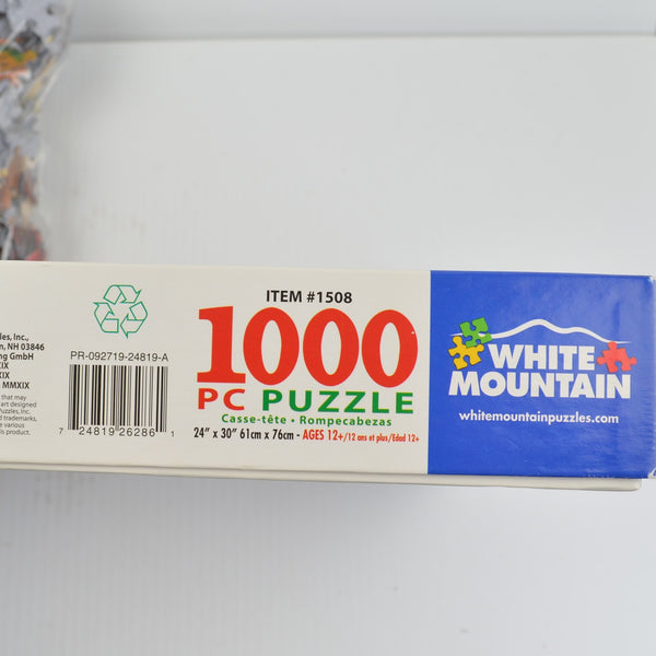 White Mountain Christmas Puzzle - Santa's Big Night - 1000 Piece Jigsaw Puzzle
