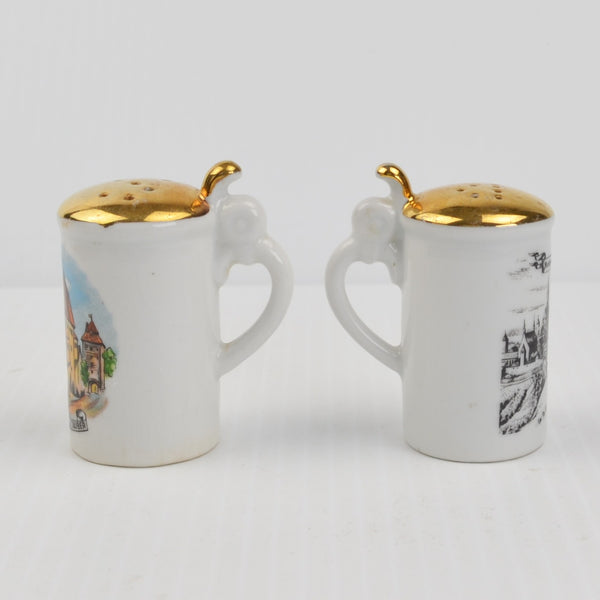 Rothenburg o.d. Tauber Germany Beer Stein Style Salt & Pepper Shakers Souvenir