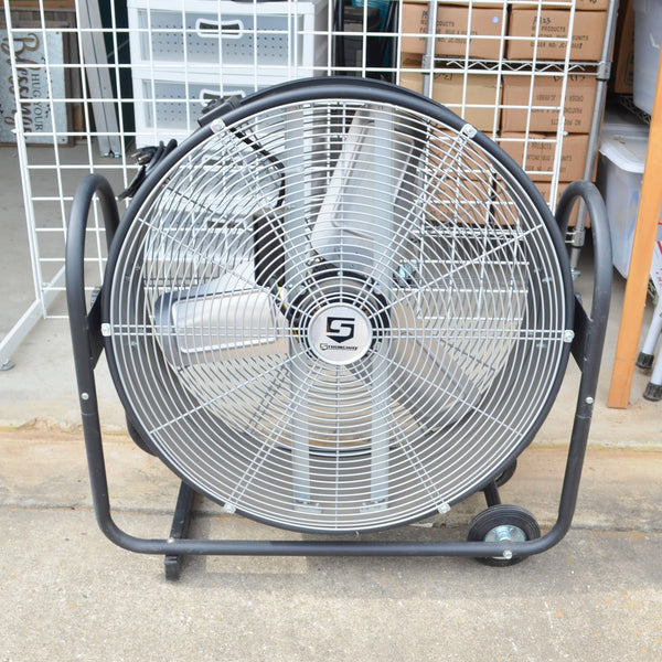 Strongway 24" Drum Fan - 2 Speed - Tilting Direct Drive Shop Fan
