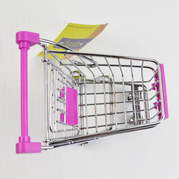 Realistic Mini Metal Shopping Cart Purple - Use with Mini Brands, Elf on a Shelf