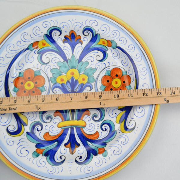 Deruta Italy for Vietri 13” Platter Raffaellesco Floral Scrolls Serving Plate