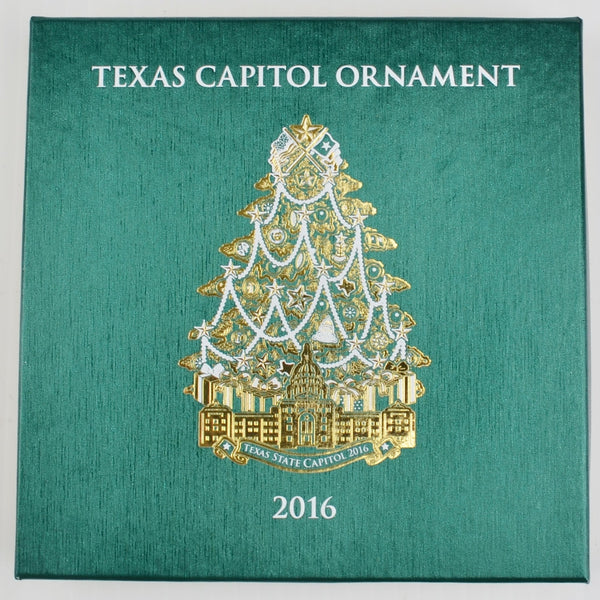 2016 Texas State Capitol Ornament - Booklet - Texas Capitol Christmas Tree NEW