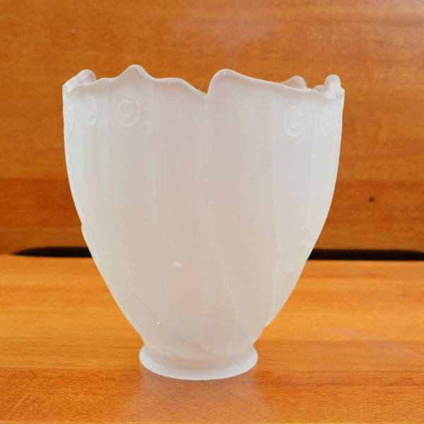 3 Light Frosted Glass Ceiling Fan Shades / Covers - Bell, Tulip 2" Fitting