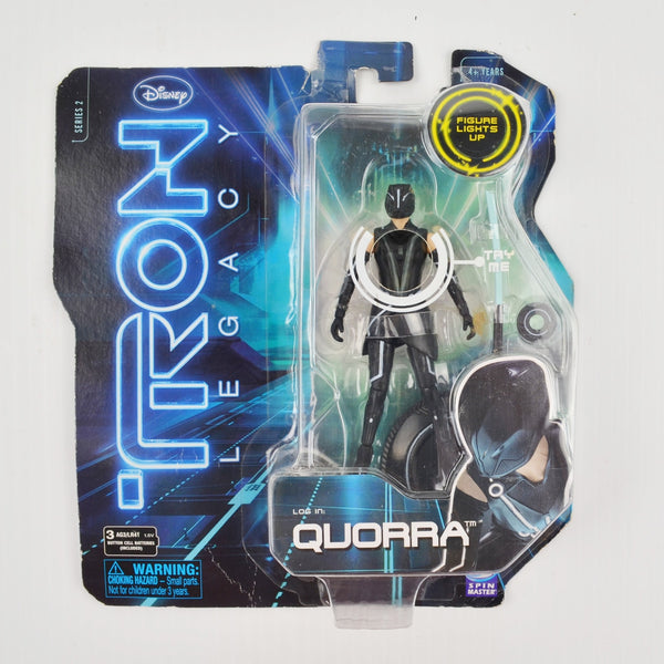 2010 Spin Master Disney's TRON LEGACY Movie 4" QUORRA Figure Complete