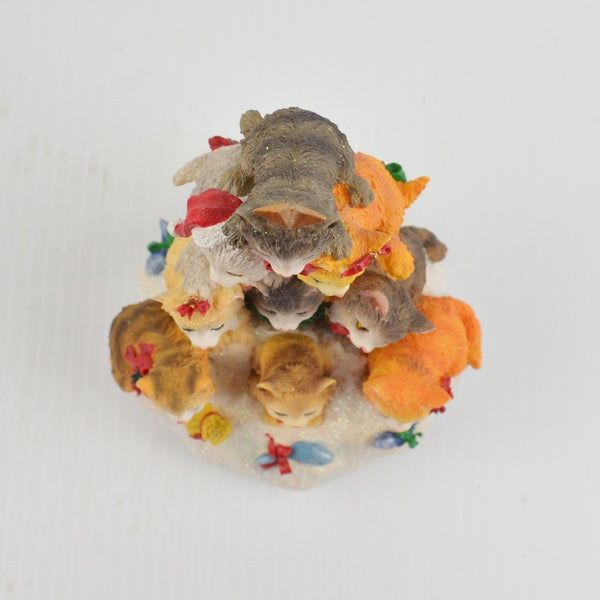 San Francisco Music Box Company Cat Xmas Tree We Wish You a Merry Christmas