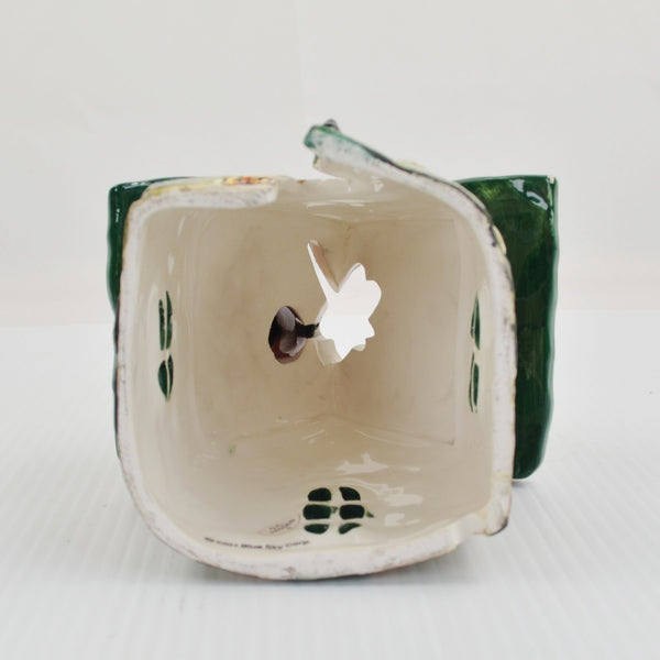 Blue Sky Clayworks, Signed by Heather Goldminc - Dragonfly Meadow Tea Light 5.5”