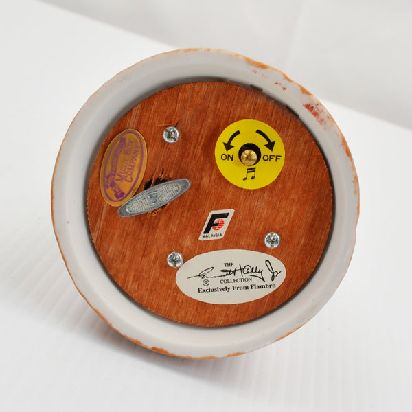 Emmett Kelly Jr Clown Music Box Plays "Whistle While You Work" Computer Whiz