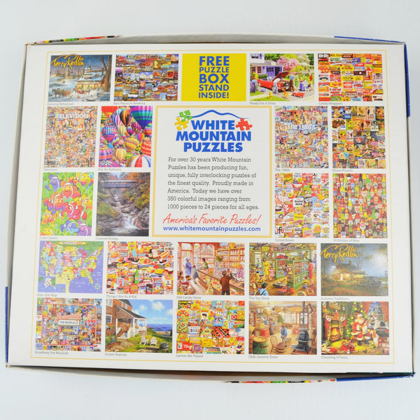 White Mountain Tasty Treats 1000 Piece Puzzle - 100% Complete - by Girard #955