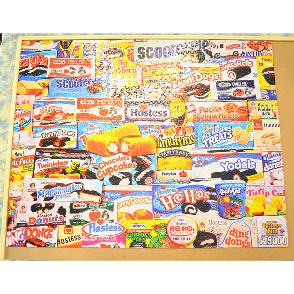 White Mountain Tasty Treats 1000 Piece Puzzle - 100% Complete - by Girard #955
