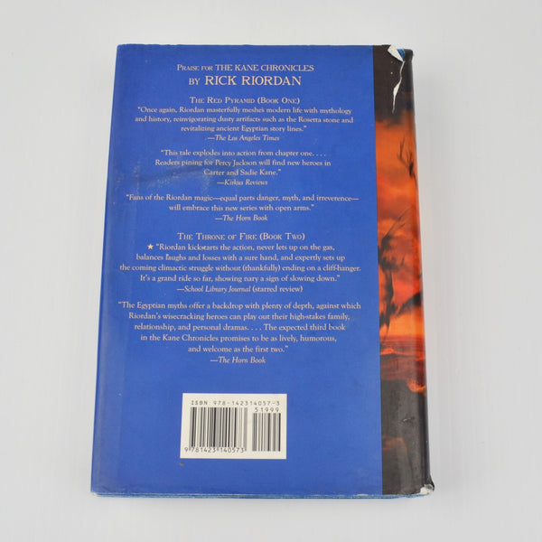 The Kane Chronicles by Rick Riordan Books 2,3 - 1st Ed Hardcover, Throne of Fire