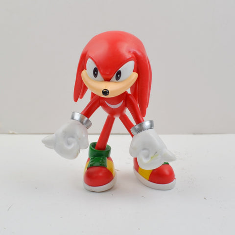 SEGA 5" Red Sonic The Hedgehog Knuckles Figure Bendable Posable