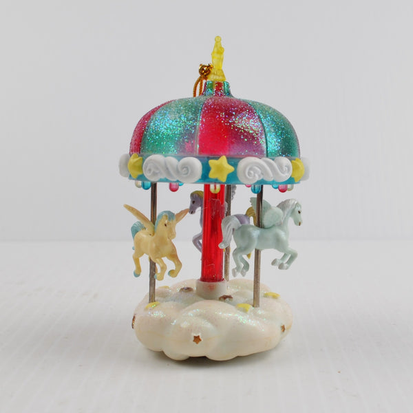 Vintage Pegasus Carousel Christmas Ornament - Horse Carousel Christmas 1996