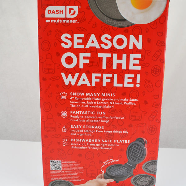 Dash MultiMaker™ Mini System Holiday Waffle Maker with 7 Removable Plates
