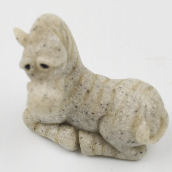 Second Nature Design Quarry Critters Mini Giraffe, Lion, Zebra Figurines - RARE