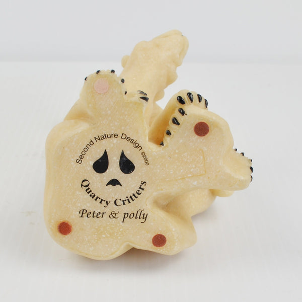 Quarry Critters Polar Bear Peter & Polly Bear Figurine 2000 Second Nature Design