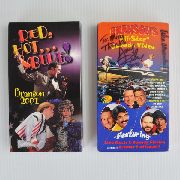 Lot of 11 Vintage BRANSON MISSOURI SOUVENIR VHS - Boxcar Willie, Mickey Gilley