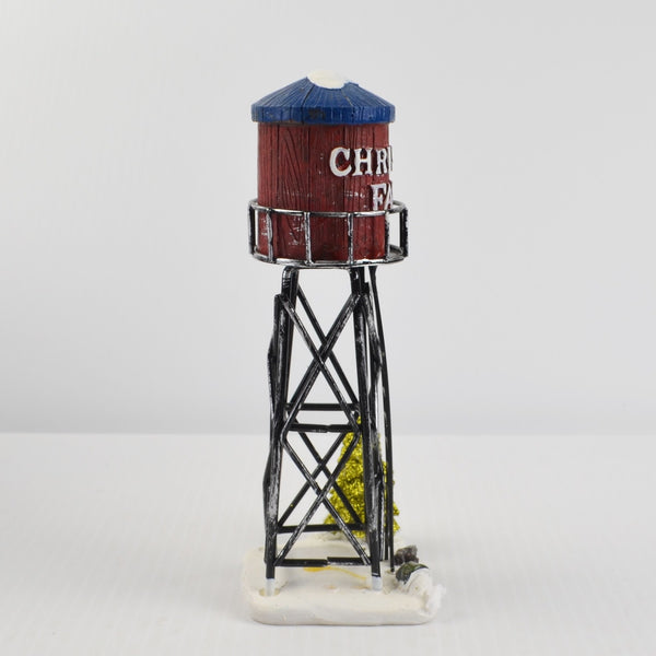 Holiday Time Christmas Village Water Towel - 7" Painted Christmas Farm Tower