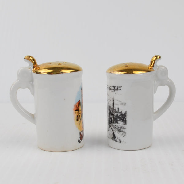 Rothenburg o.d. Tauber Germany Beer Stein Style Salt & Pepper Shakers Souvenir