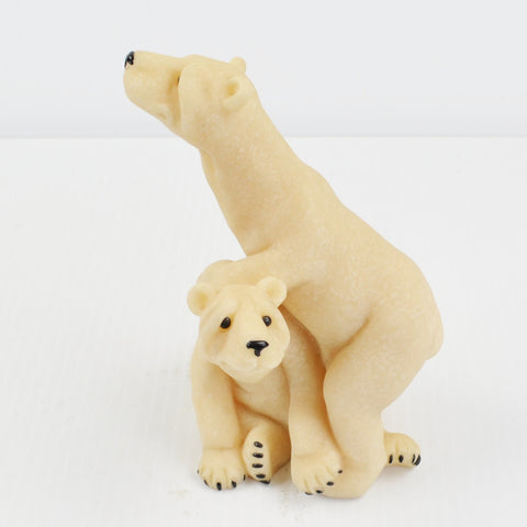 Quarry Critters Polar Bear Peter & Polly Bear Figurine 2000 Second Nature Design
