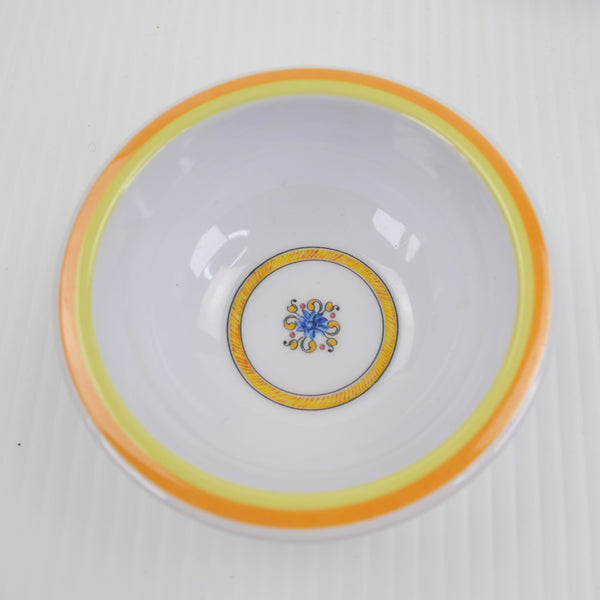 Sur la table Melamine Condiment / Dipping Bowls, Set of 2 Yellow Floreale 3.25"