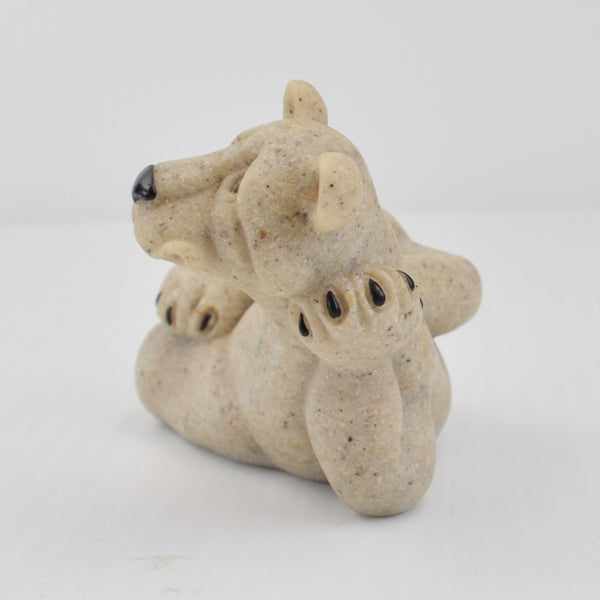 Second Nature Design Quarry Critters Cousin Bethie - Lounging Bear Figurine 2001