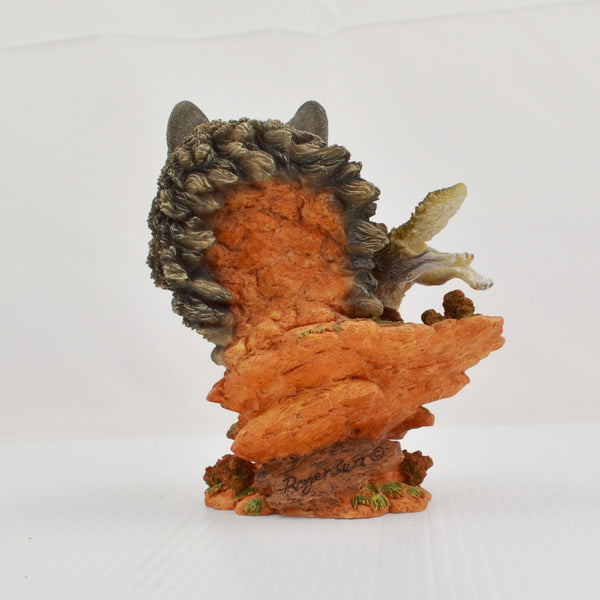 Hamilton Wolf Sculpture Figurine Path of Courage - Soul of Nature Collection 99