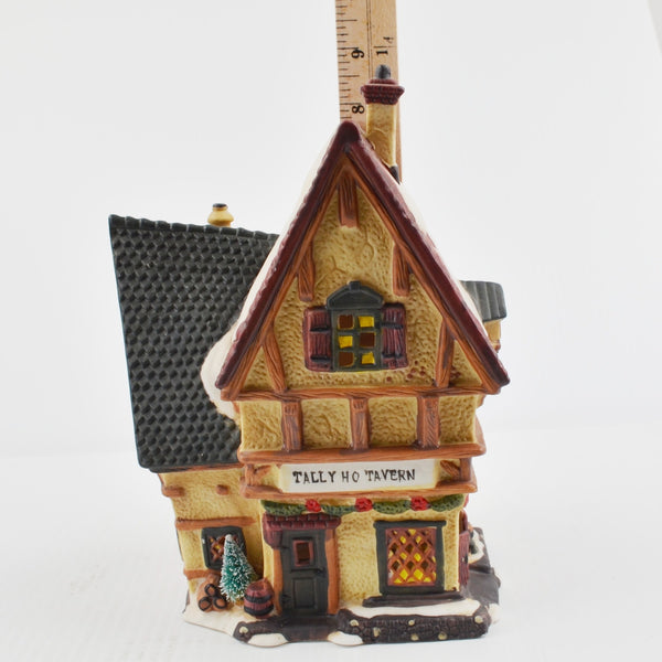 Santa's Workbench Collection Victorian Tally Ho Tavern - 1999 - New LED Light