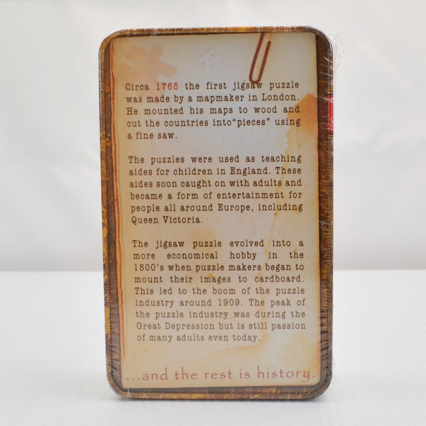 Norman Rockwell 500pc Jigsaw Puzzle "A Time For Greatness" Tin Collector Box NEW