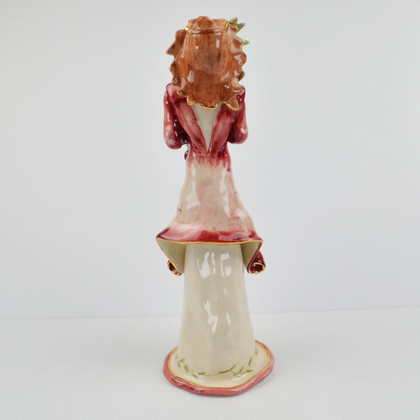 Blue Sky Clayworks - Signed by Heather Goldminc - Lady Taper Candlestick 12.5”