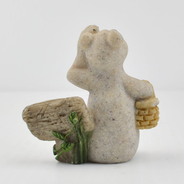 Second Nature Design Quarry Critters Blossom Bear - Picnic Bear Figurine 2003