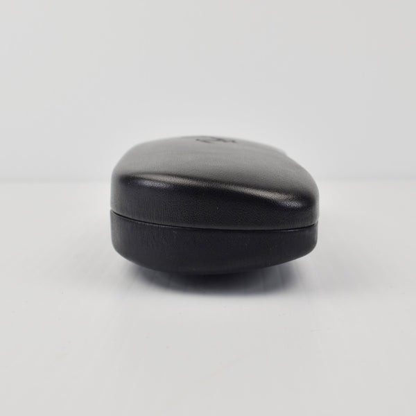 Ray Ban Sunglass Case - Black Leather Hard Shell - Snap Clamshell Glasses Case