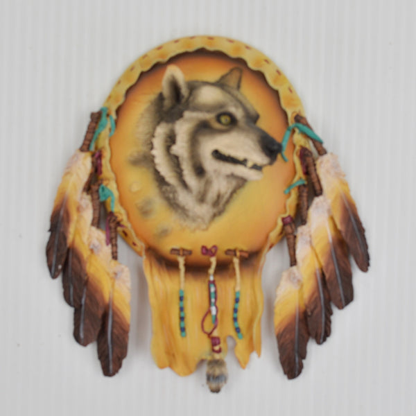 Vintage 1995 Spirit of the Gray Wolf by Steve Kehrli Hamilton Collection Plaque
