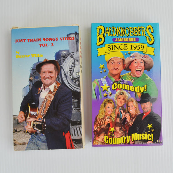 Lot of 11 Vintage BRANSON MISSOURI SOUVENIR VHS - Boxcar Willie, Mickey Gilley