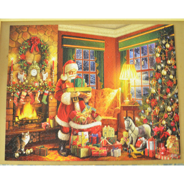 White Mountain Christmas Puzzle - Santa's Big Night - 1000 Piece Jigsaw Puzzle