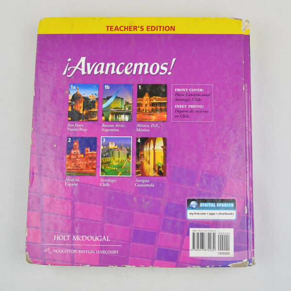 Avancemos! Spanish 3 Teacher Edition by Holt McDougal - 2013 Hardcover